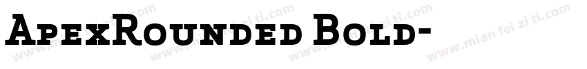 ApexRounded Bold字体转换